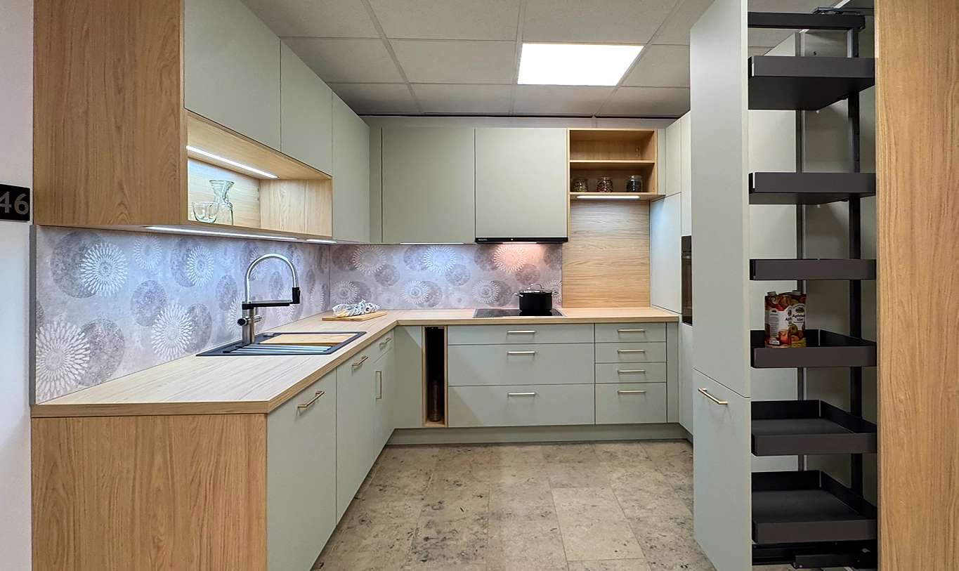 Küche Nobilia Riva schiefergrau Inox