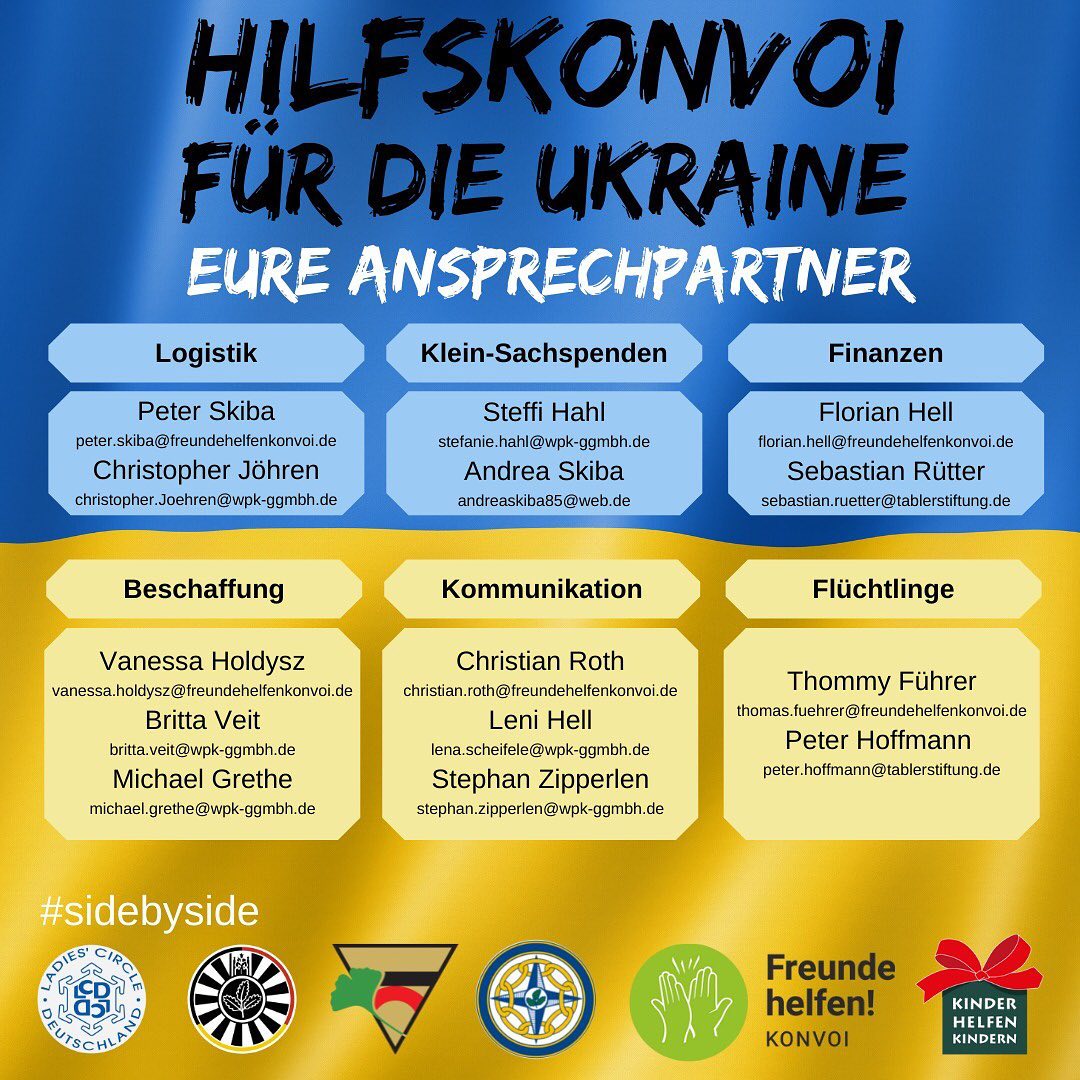 Ukraine Hilfskonvoi Sachspenden und mehr!